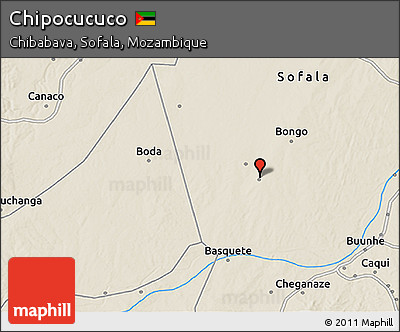Shaded Relief 3D Map of Chipocucuco