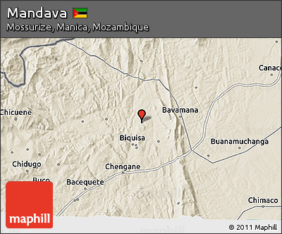 Shaded Relief 3D Map of Mandava