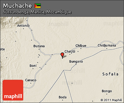 Shaded Relief 3D Map of Muchache