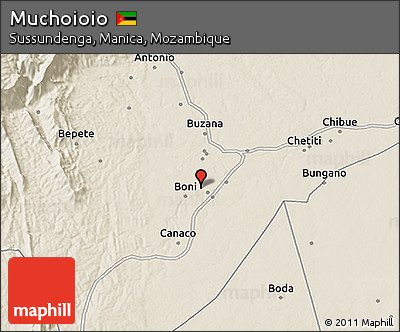 Shaded Relief 3D Map of Muchoioio