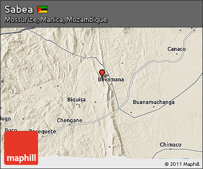 Shaded Relief 3D Map of Sabea