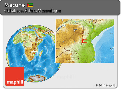 Physical Location Map of Macune