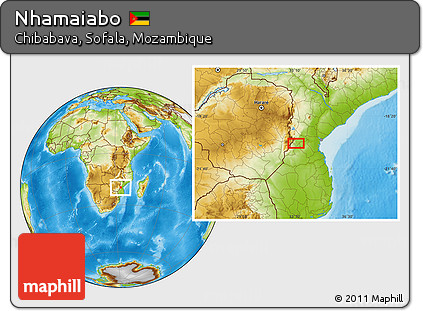 Physical Location Map of Nhamaiabo
