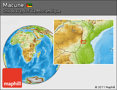 Physical Location Map of Macune