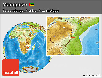 Physical Location Map of Manqueze