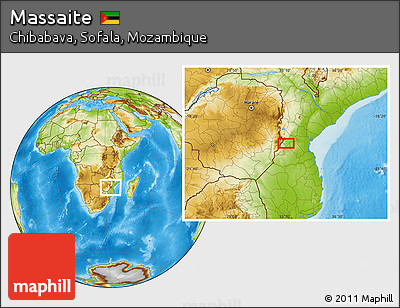Physical Location Map of Massaite