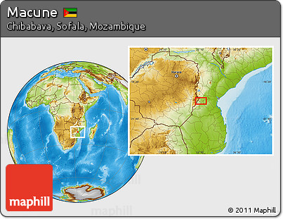 Physical Location Map of Macune