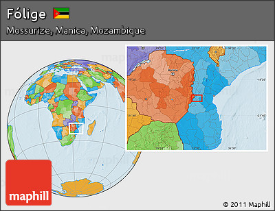 Political Location Map of Fólige