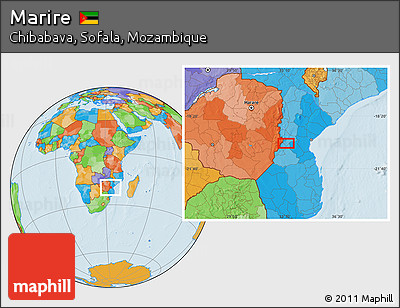 Political Location Map of Marire