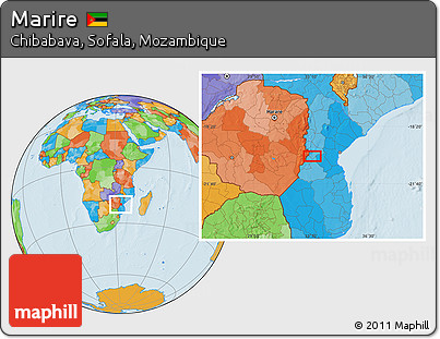 Political Location Map of Marire