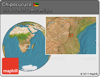 Satellite Location Map of Chipocucuco