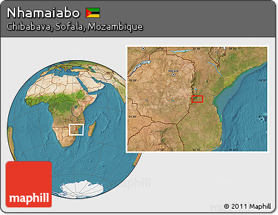 Satellite Location Map of Nhamaiabo