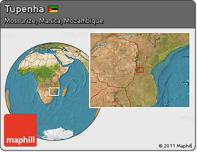 Satellite Location Map of Tupenha