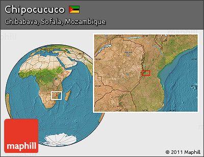 Satellite Location Map of Chipocucuco