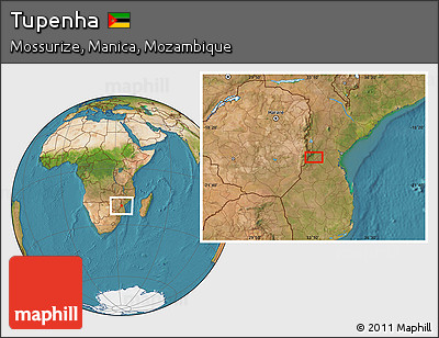 Satellite Location Map of Tupenha