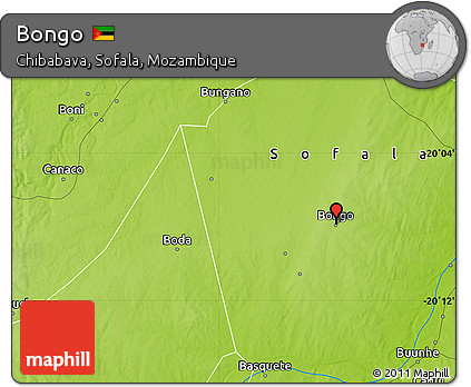 Physical Map of Bongo
