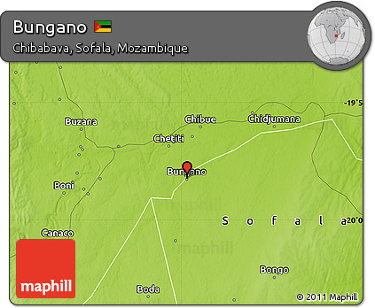 Physical Map of Bungano