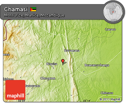 Physical Map of Chamasi