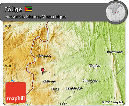 Physical Map of Fólige
