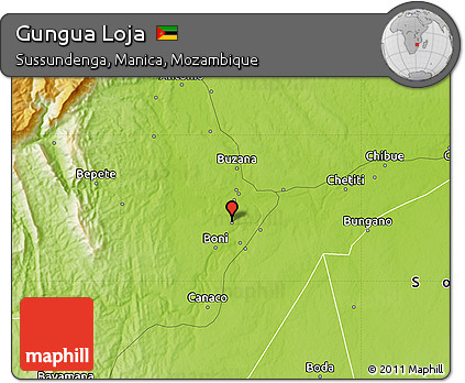 Physical Map of Gungua Loja