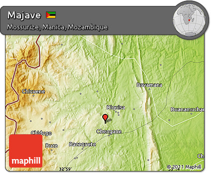 Physical Map of Majave