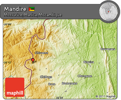 Physical Map of Mandire