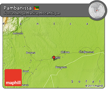 Physical Map of Pambanissa