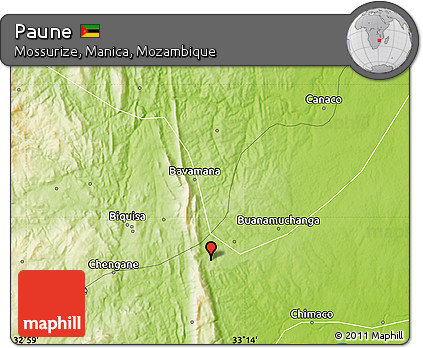 Physical Map of Paune