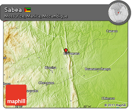 Physical Map of Sabea