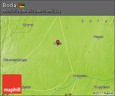 Physical Map of Boda