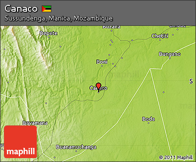 Physical Map of Canaco