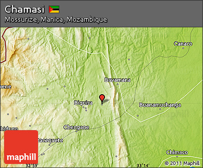 Physical Map of Chamasi