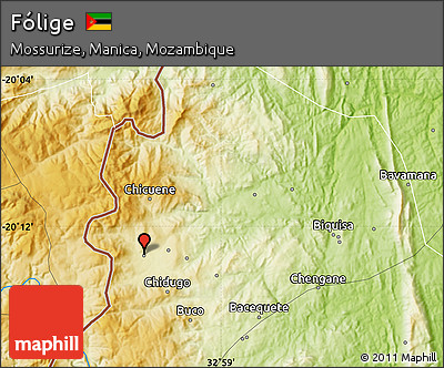 Physical Map of Fólige