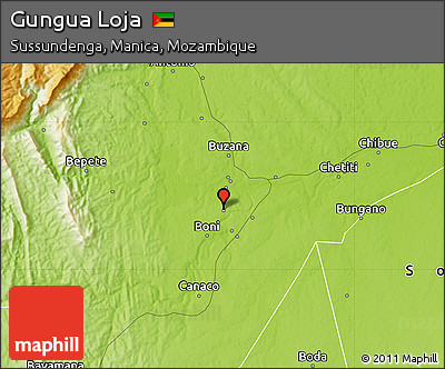 Physical Map of Gungua Loja