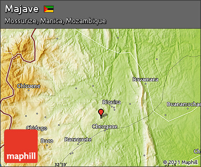Physical Map of Majave