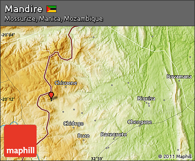 Physical Map of Mandire