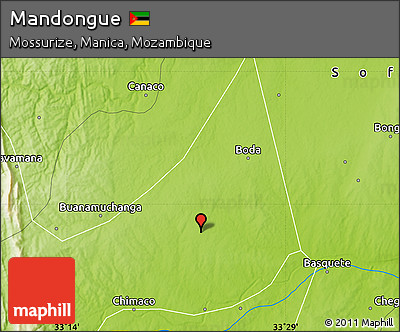 Physical Map of Mandongue