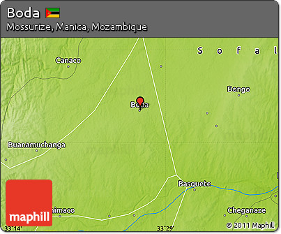 Physical Map of Boda