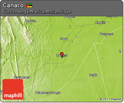 Physical Map of Canaco