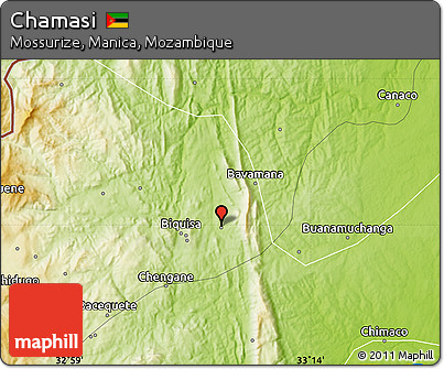 Physical Map of Chamasi