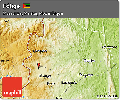 Physical Map of Fólige