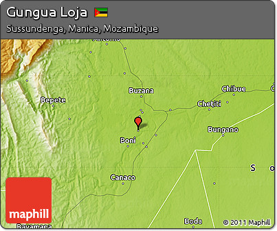 Physical Map of Gungua Loja
