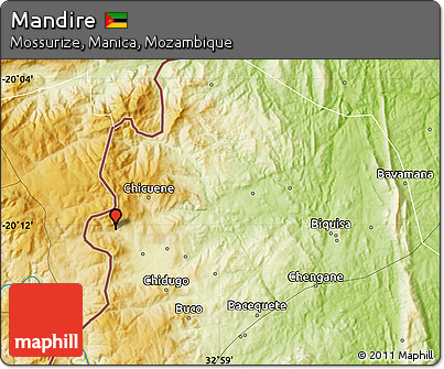 Physical Map of Mandire