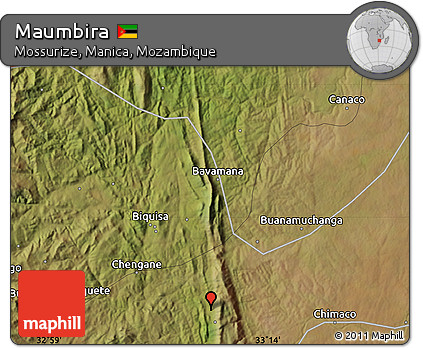 Satellite Map of Maumbira