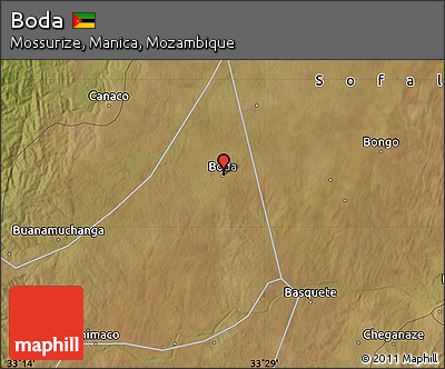 Satellite Map of Boda