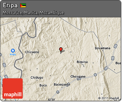 Shaded Relief Map of Eripa
