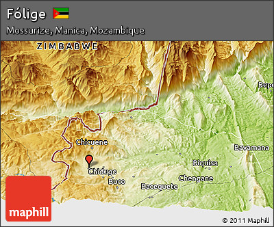 Physical Panoramic Map of Fólige