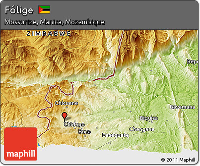 Physical Panoramic Map of Fólige