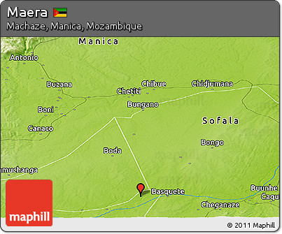 Physical Panoramic Map of Maera