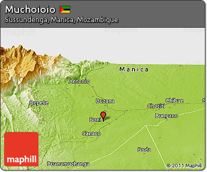Physical Panoramic Map of Muchoioio
